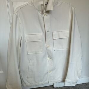 Zara White Lightweight Shirt Jacket